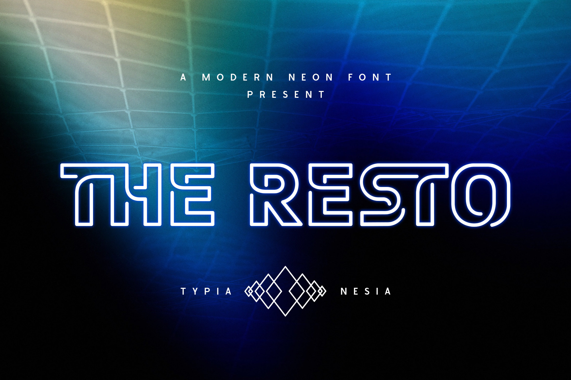 Пример шрифта The Resto #1