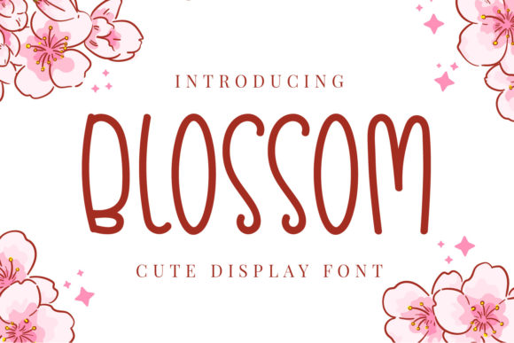 Пример шрифта Blossom #1