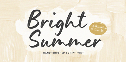 Пример шрифта Bright Summer #1