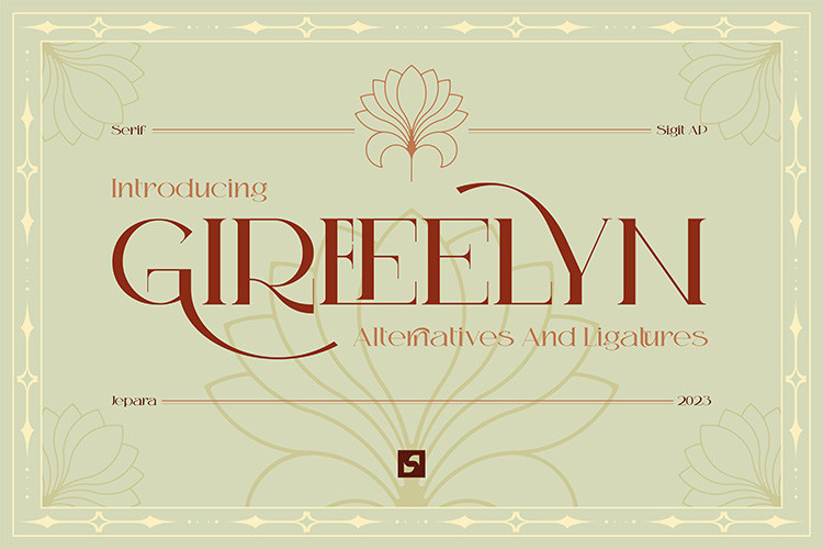 Пример шрифта Girefelyn #1