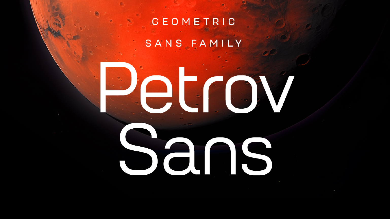 Пример шрифта Petrov Sans #1