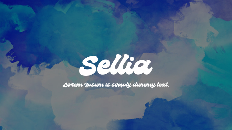 Пример шрифта Sellia #1