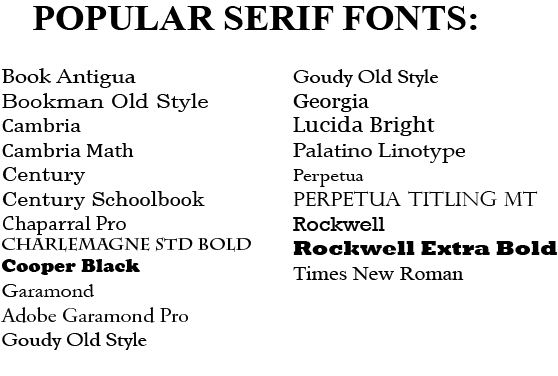 Пример шрифта Common Serif #1