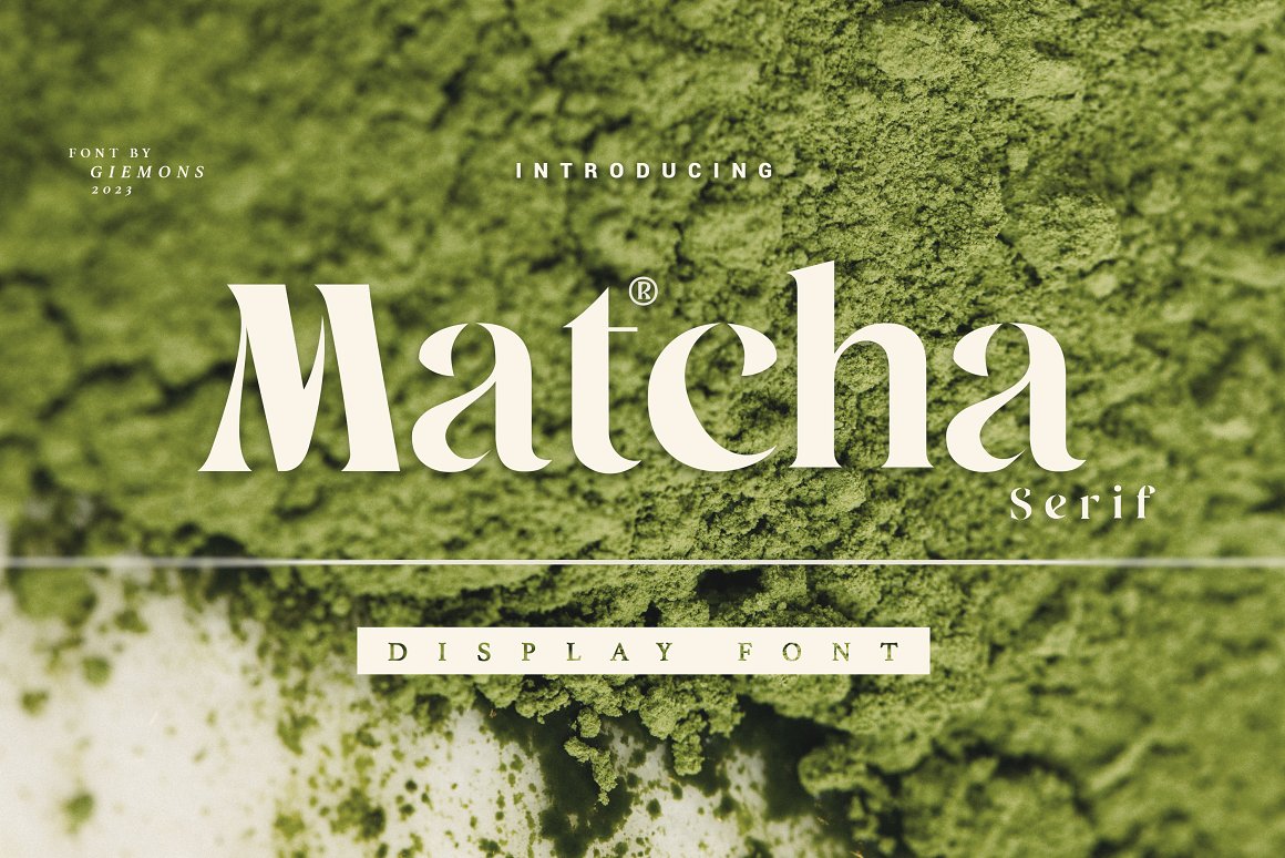 Пример шрифта Matcha Serif #1