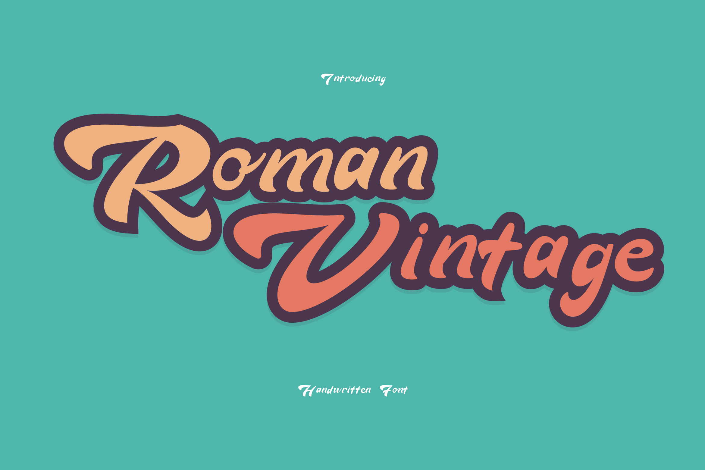 Пример шрифта Roman Vintage #1