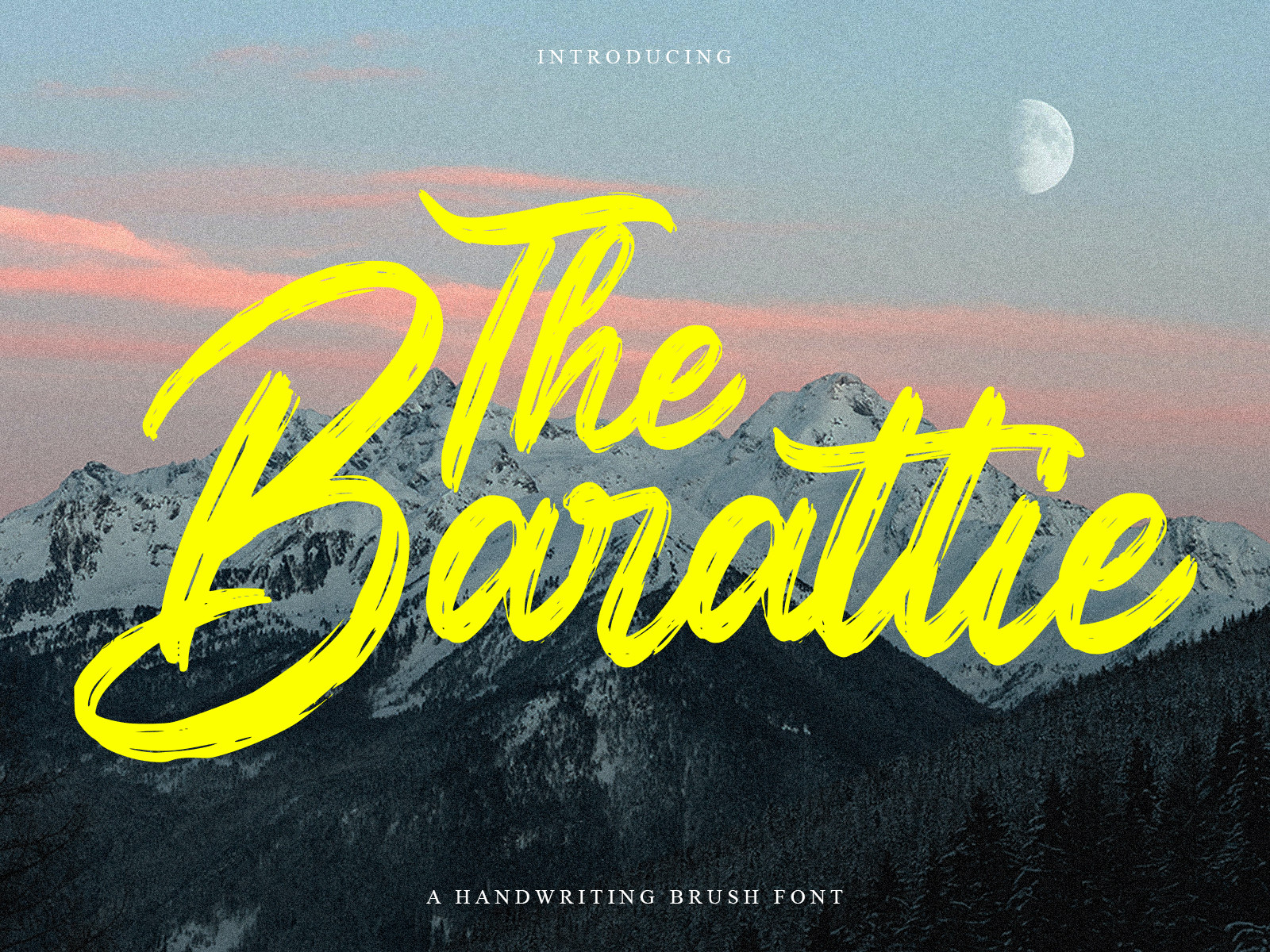 Пример шрифта The Barattie #1