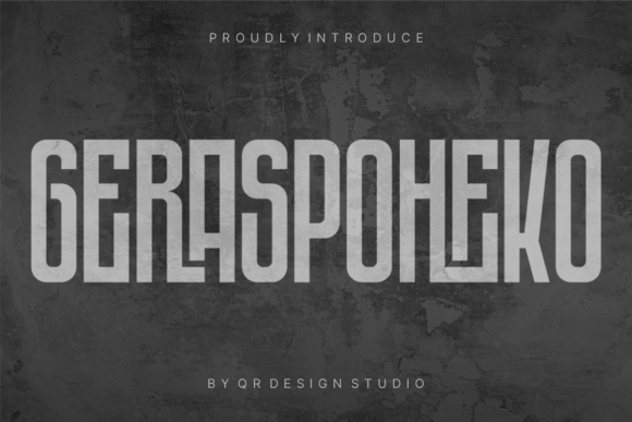 Пример шрифта Geraspoheko #1