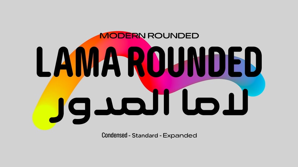 Пример шрифта Lama Rounded Condensed #1