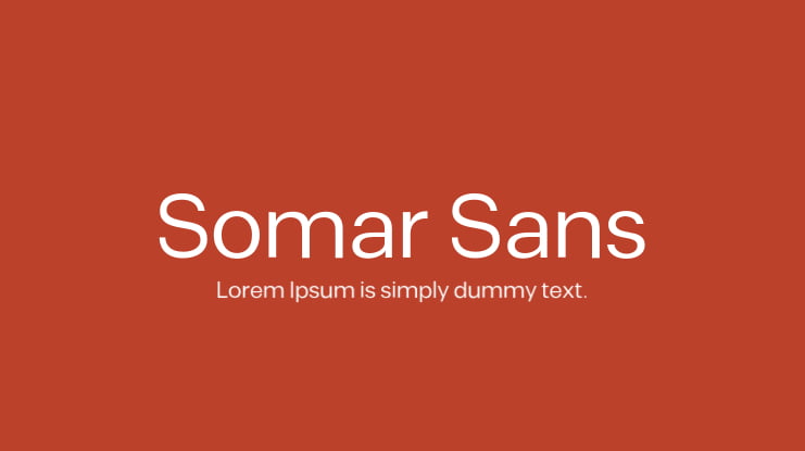 Пример шрифта Somar Sans #1