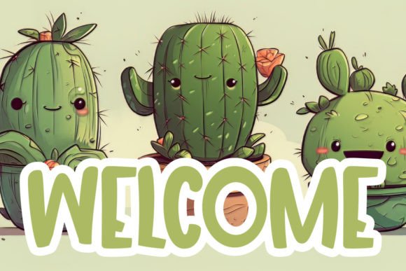 Пример шрифта Cactus Paint #5