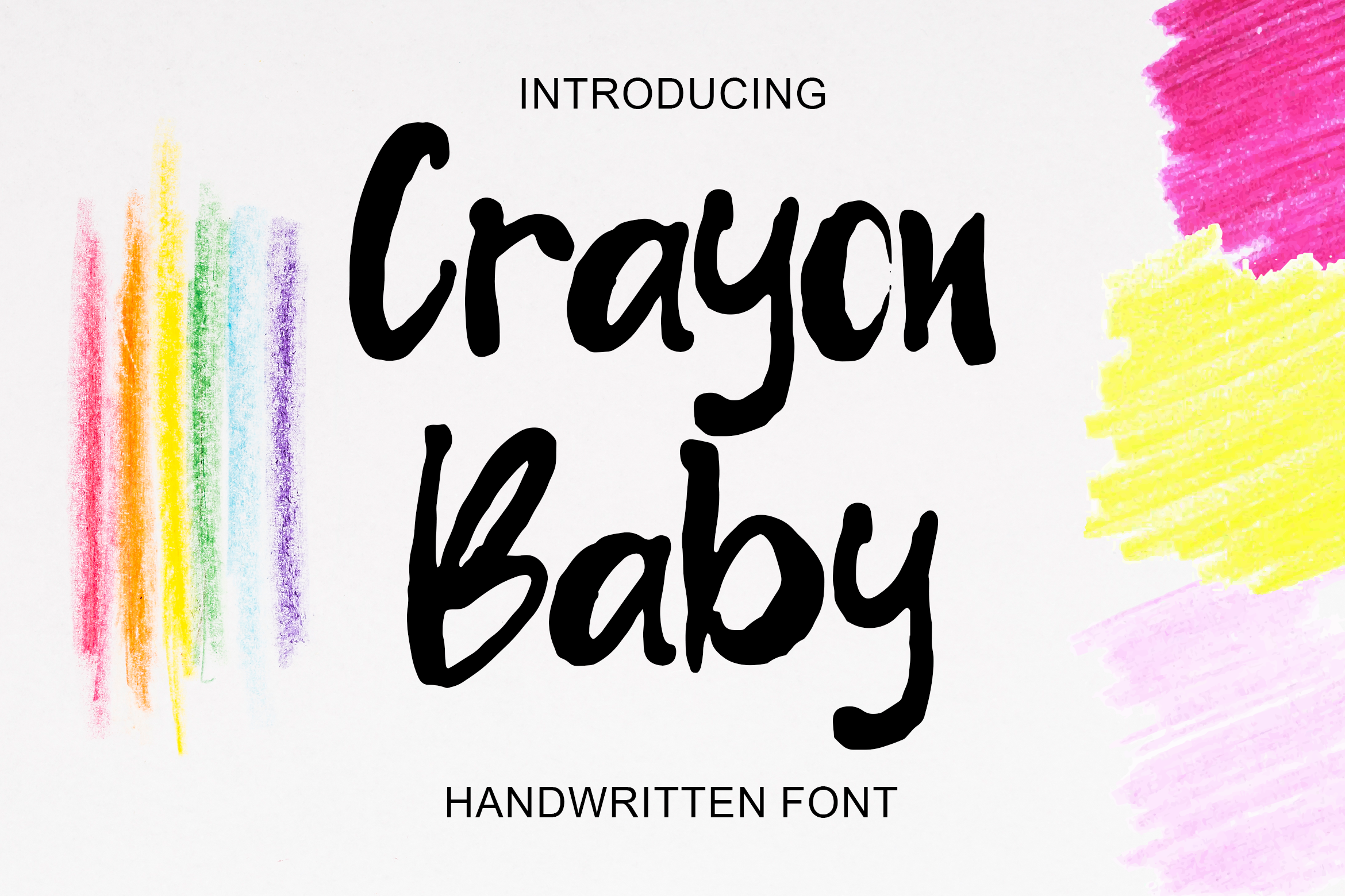 Пример шрифта Crayon Baby #1