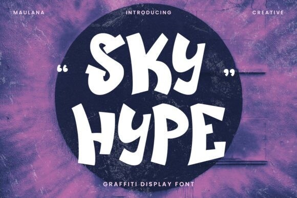 Пример шрифта Sky Hype #1