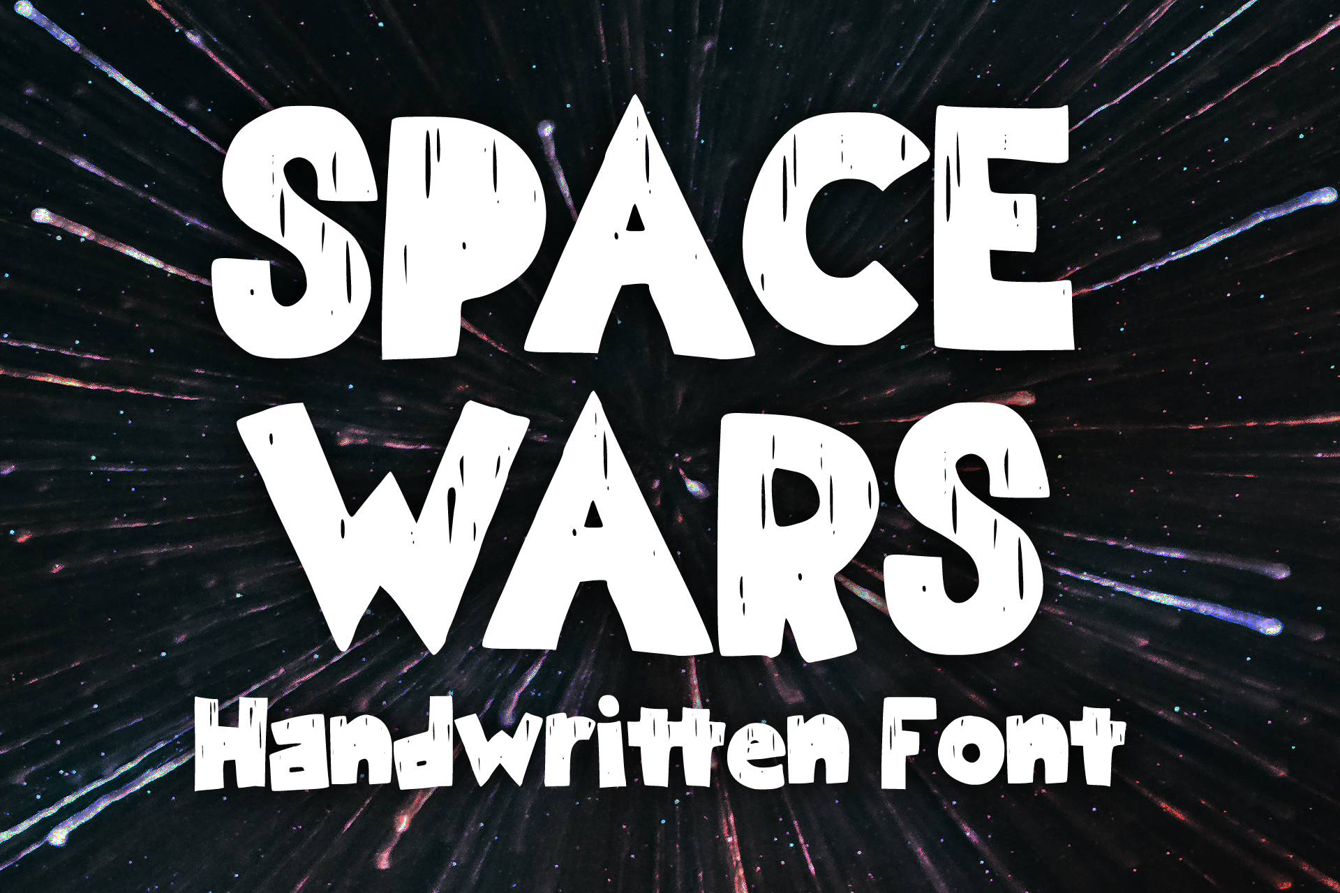 Пример шрифта Space Wars #1