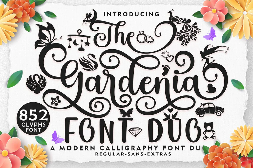 Пример шрифта The Gardenia #1