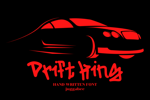Пример шрифта Drift King #1