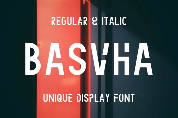 Пример шрифта Basvha #1