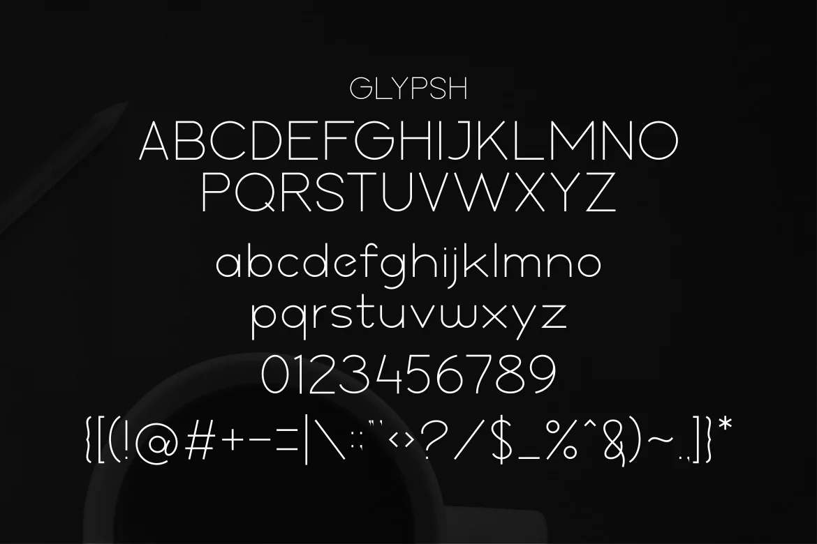 Пример шрифта GROSTICK #2