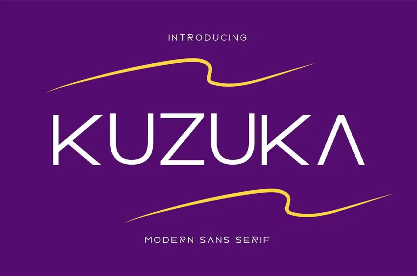 Пример шрифта Kuzuka #1