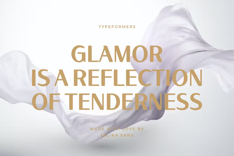 Пример шрифта Selika #4