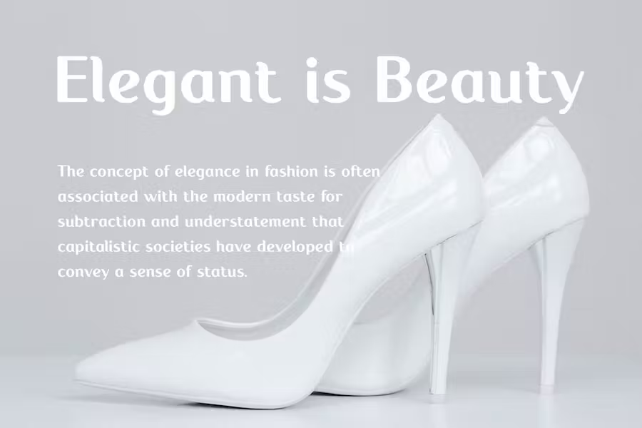 Пример шрифта Selika #5