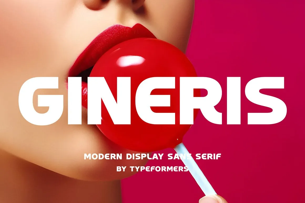Пример шрифта Gineris #1