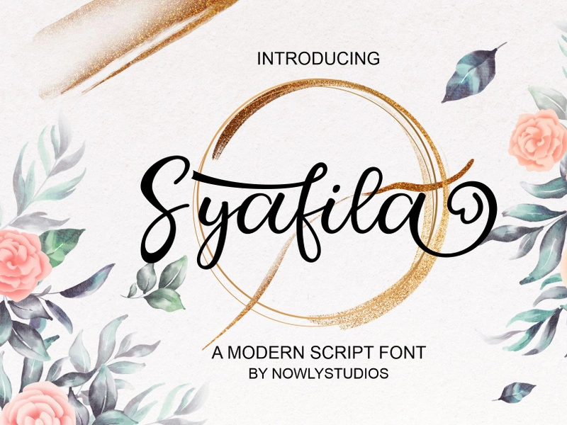 Пример шрифта Syafila #1