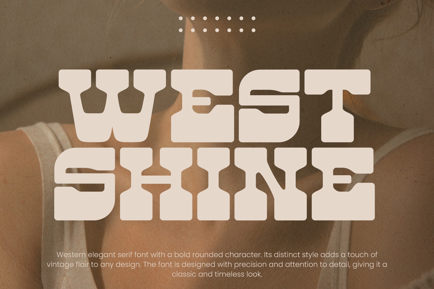 Пример шрифта West Shine #1