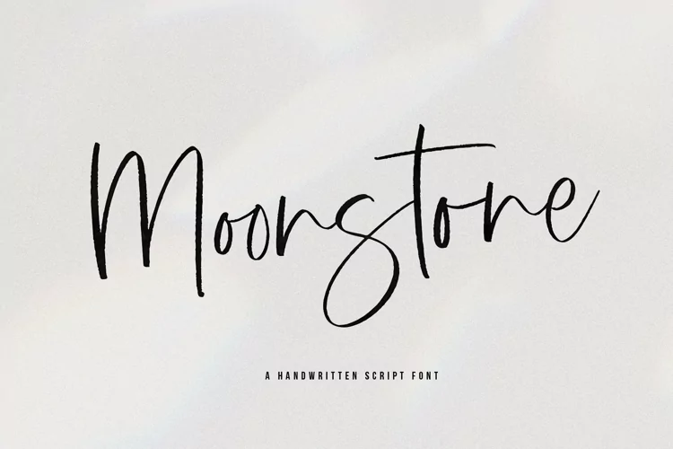 Пример шрифта MoonStone #1