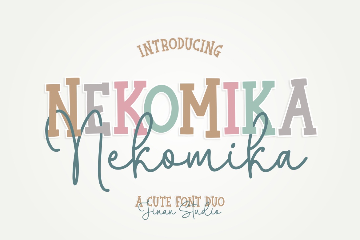 Пример шрифта Nekomika #1