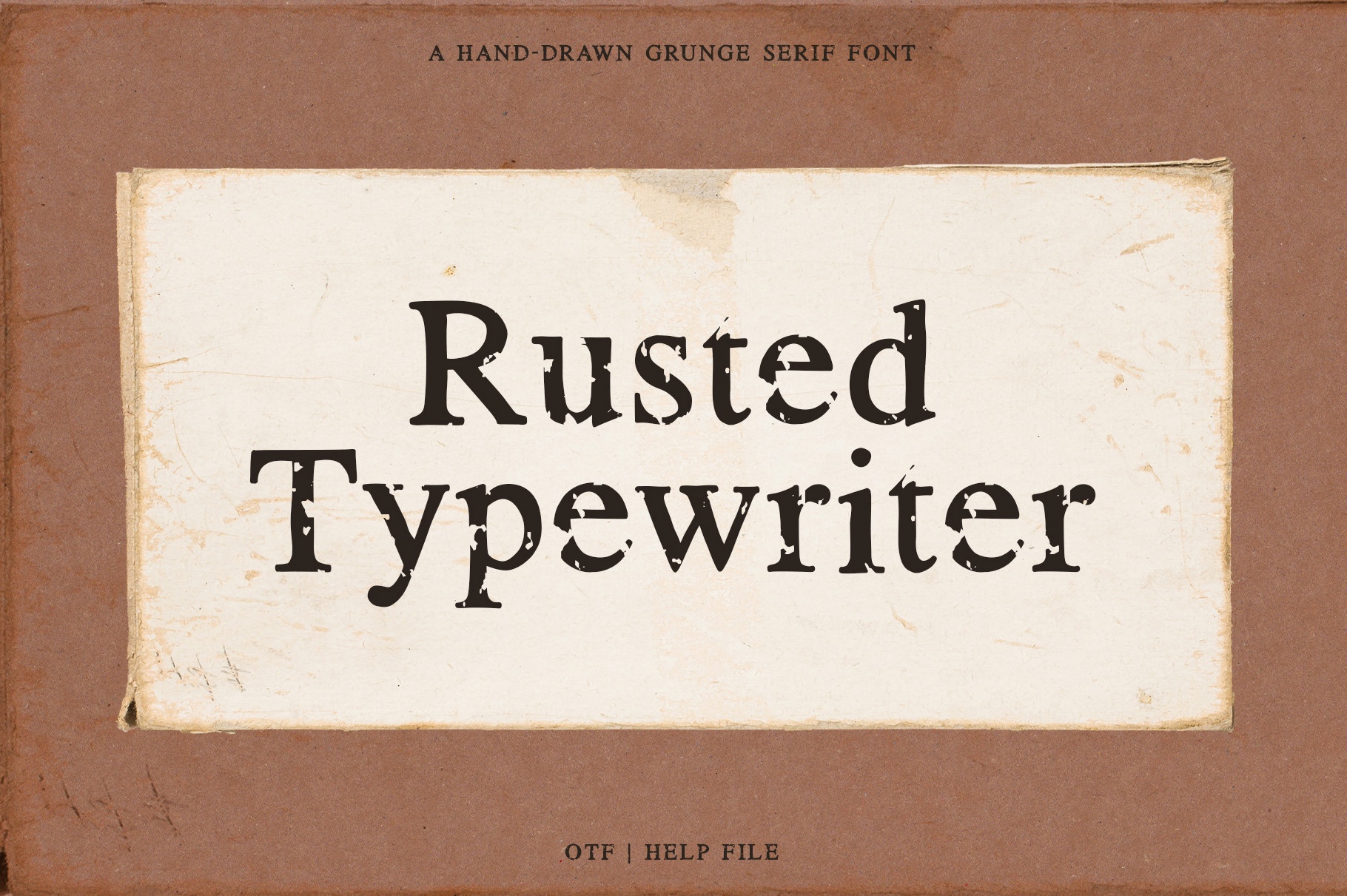 Пример шрифта Rusted Typewriter #1