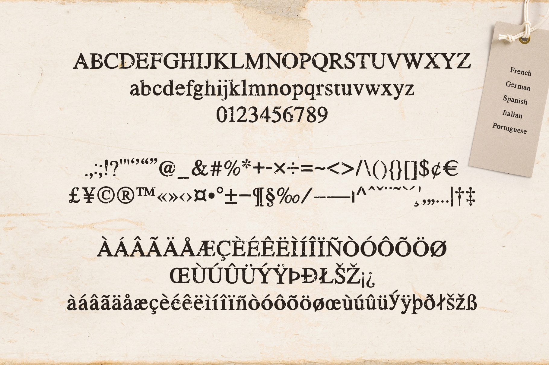 Пример шрифта Rusted Typewriter #4