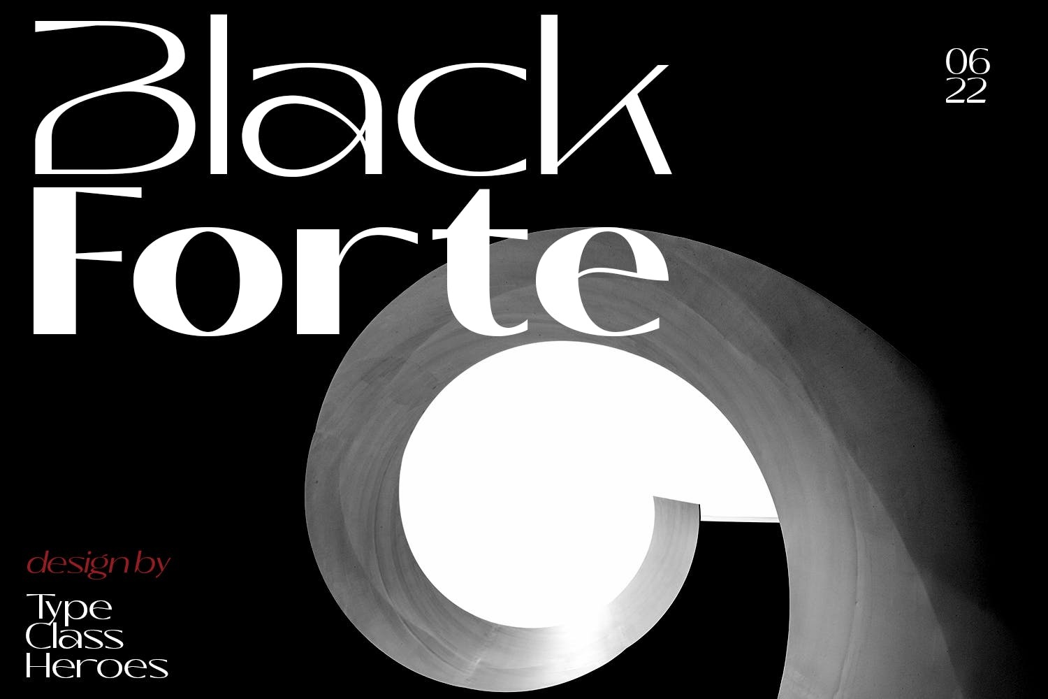 Пример шрифта Black Forte #1