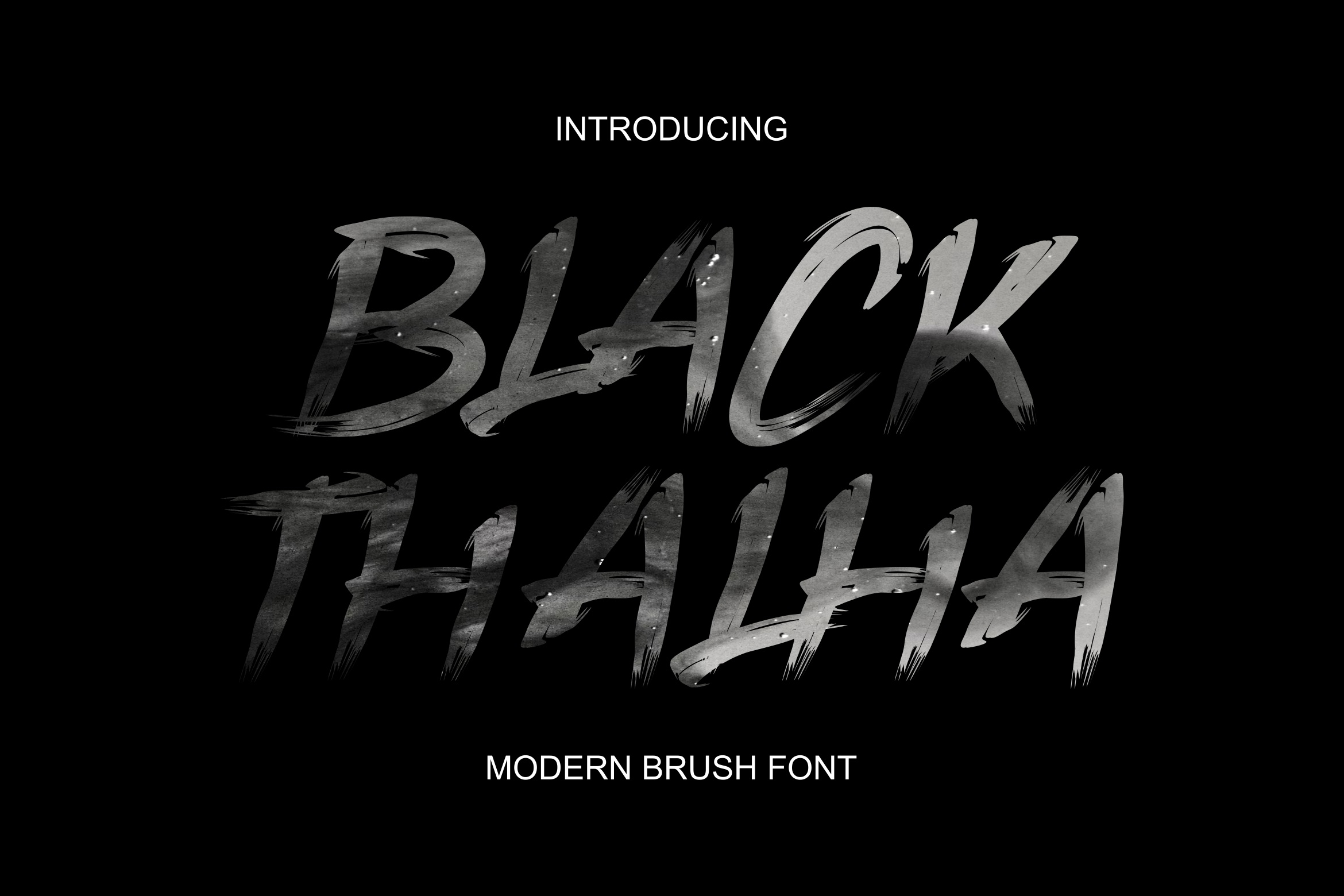 Пример шрифта Black Thalha #4