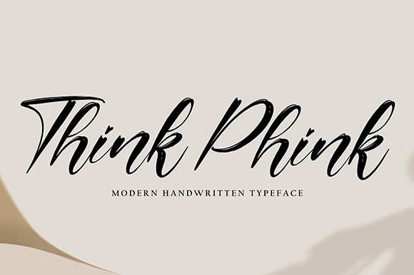 Пример шрифта Think Phink #1