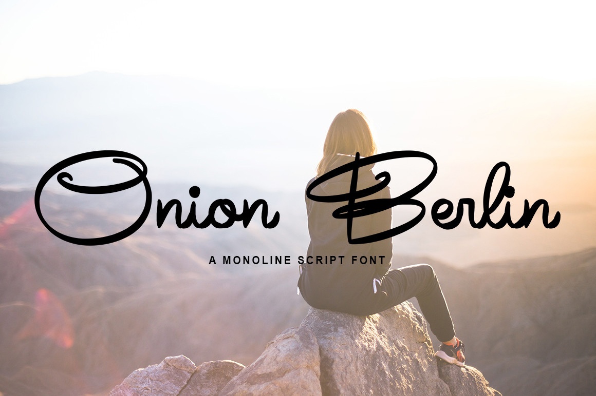 Пример шрифта Onion Berlin #1