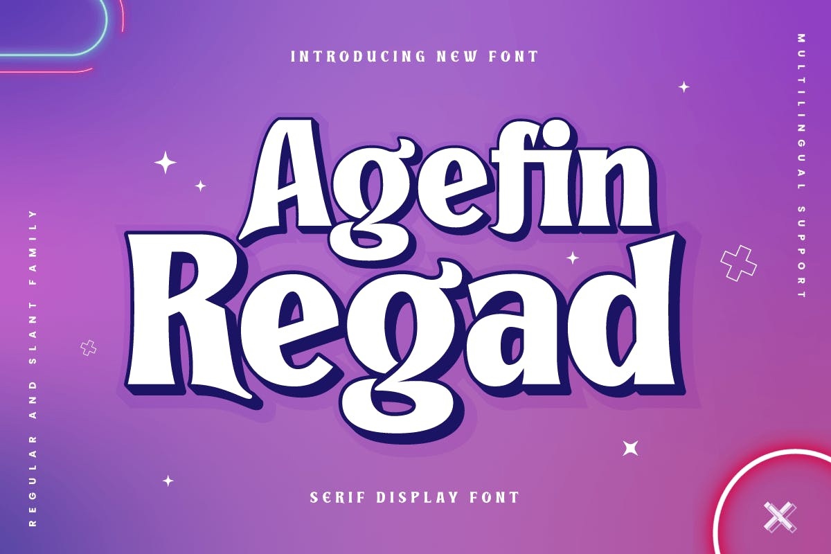 Пример шрифта Agefin Regad #1