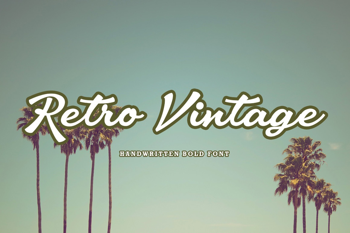 Пример шрифта Retro Vintage #1