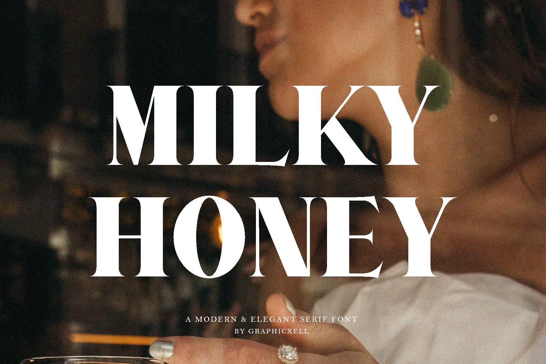 Пример шрифта Milky Honey #1