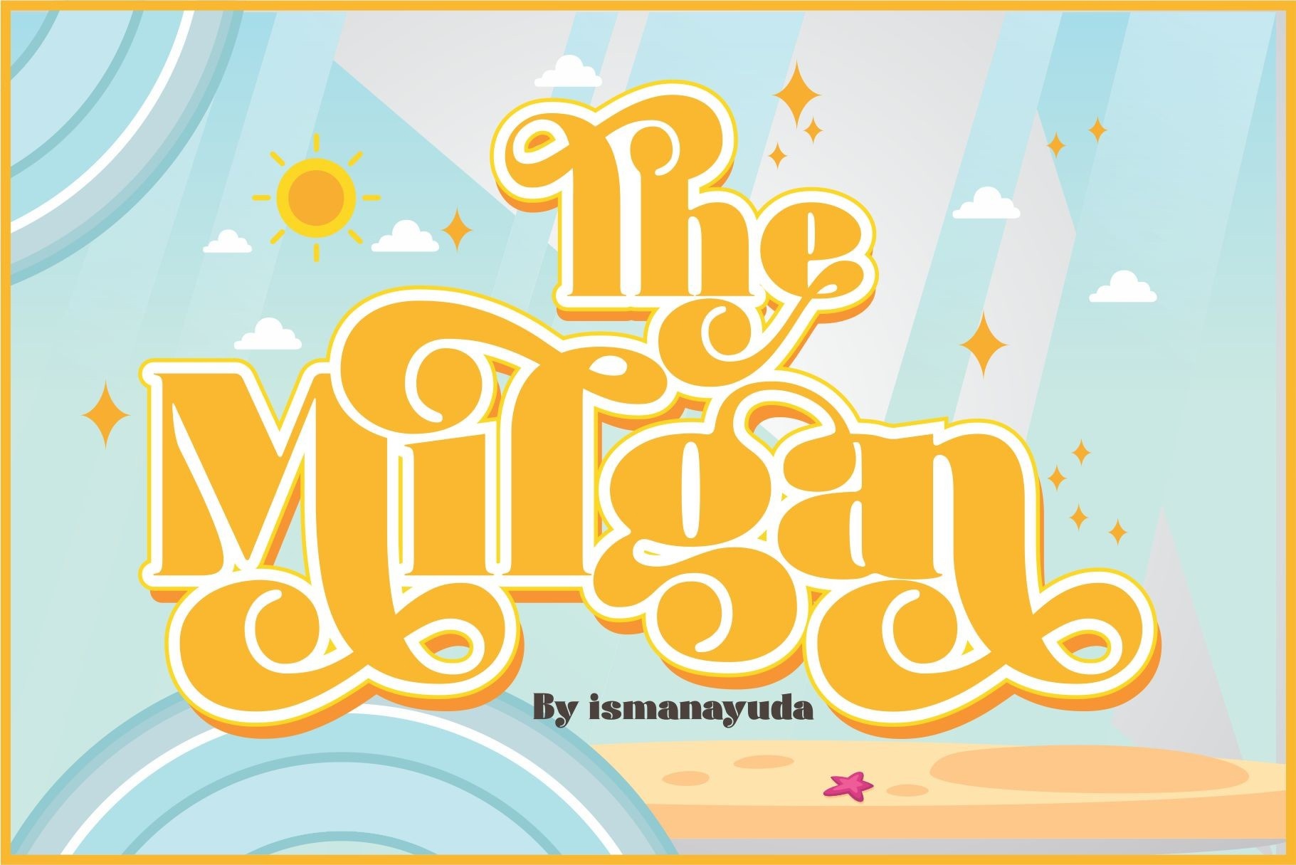 Пример шрифта The Milgan #1