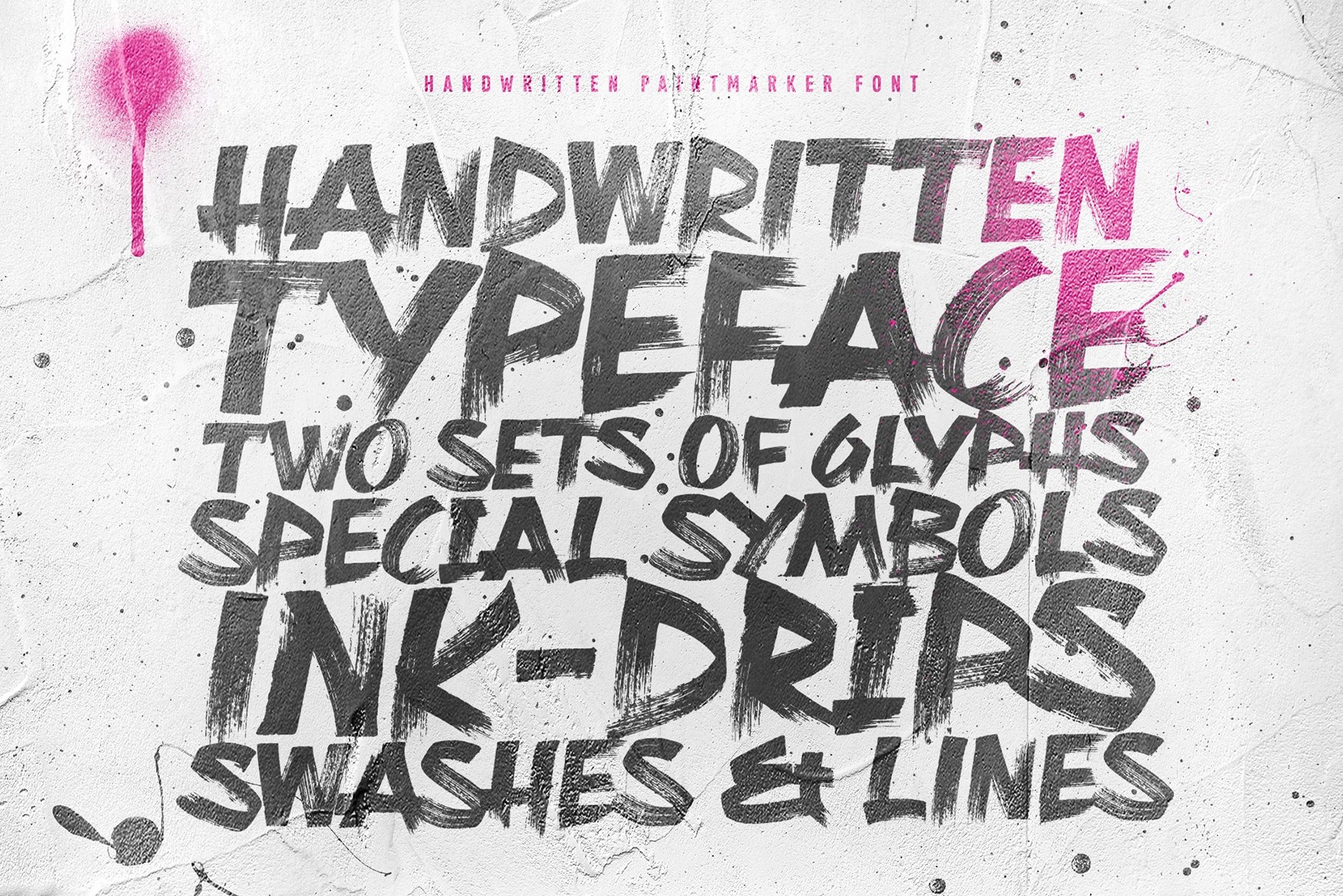 Пример шрифта Rough Marker #3