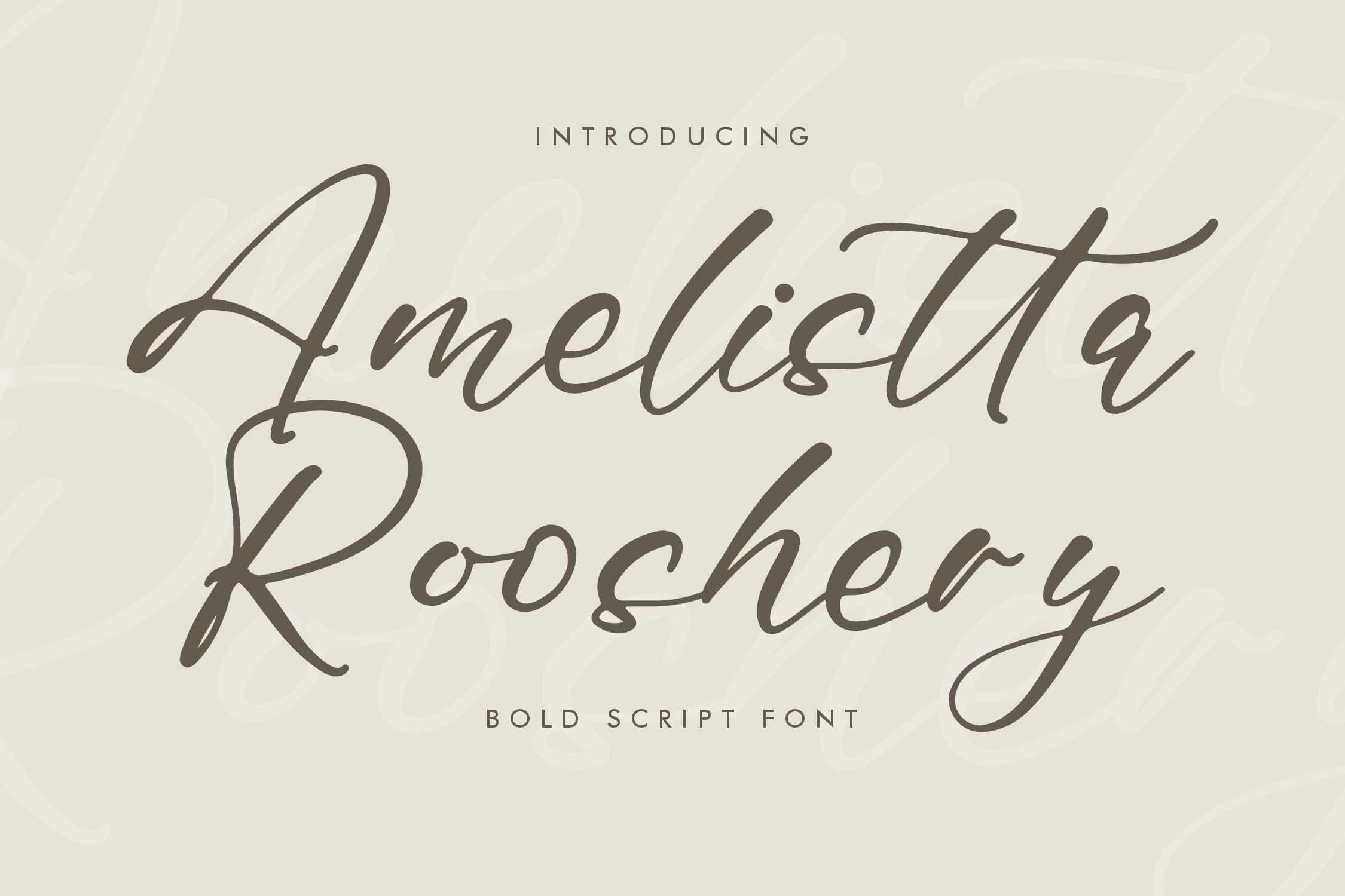 Пример шрифта Amelistta Rooshery #1