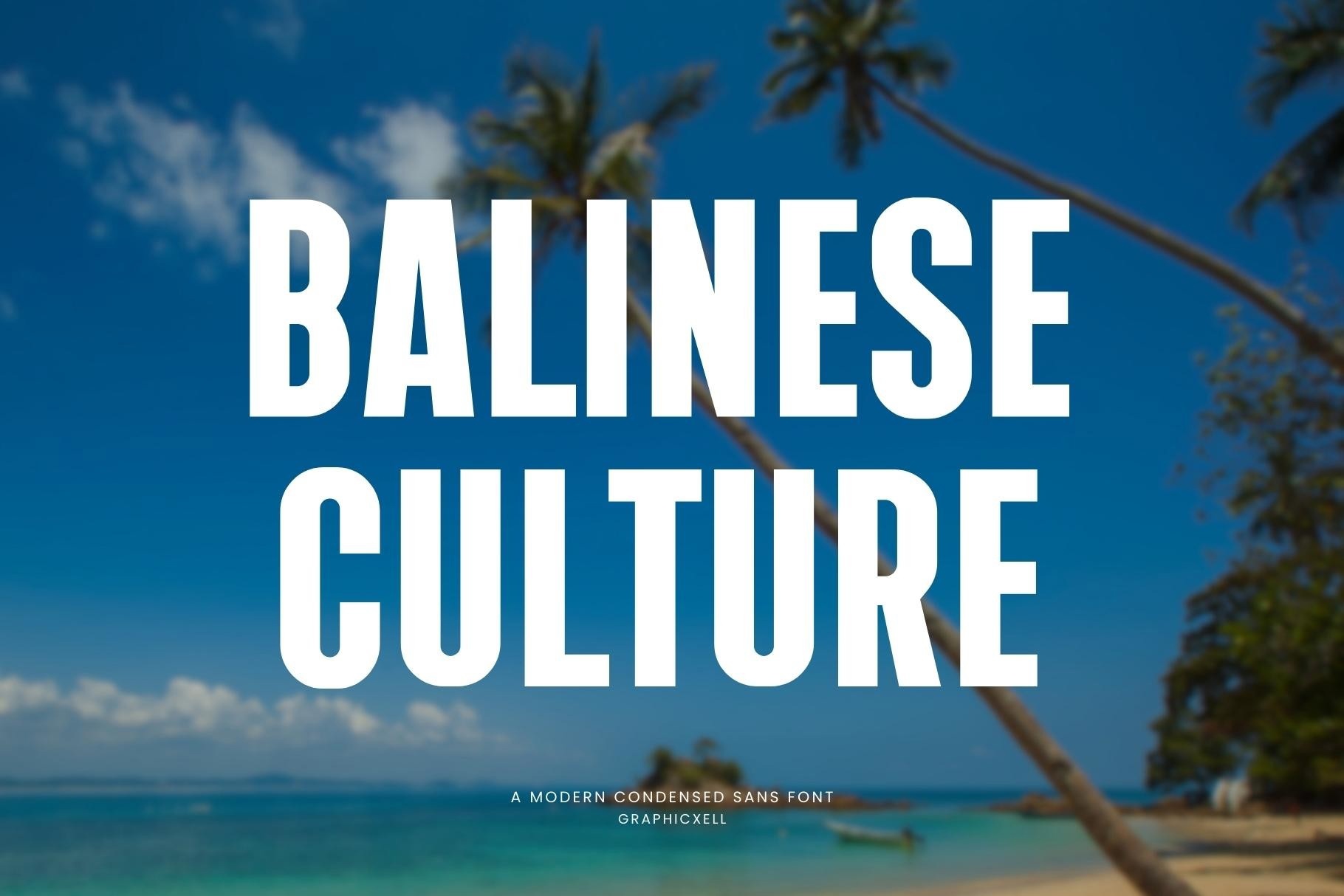 Пример шрифта Balinese Culture #1