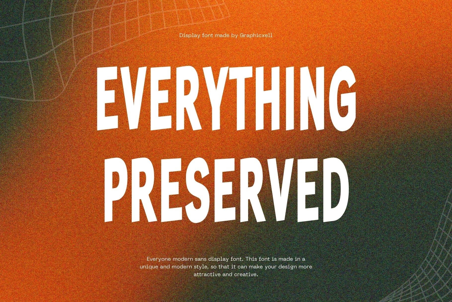 Пример шрифта Everything Preserved #1