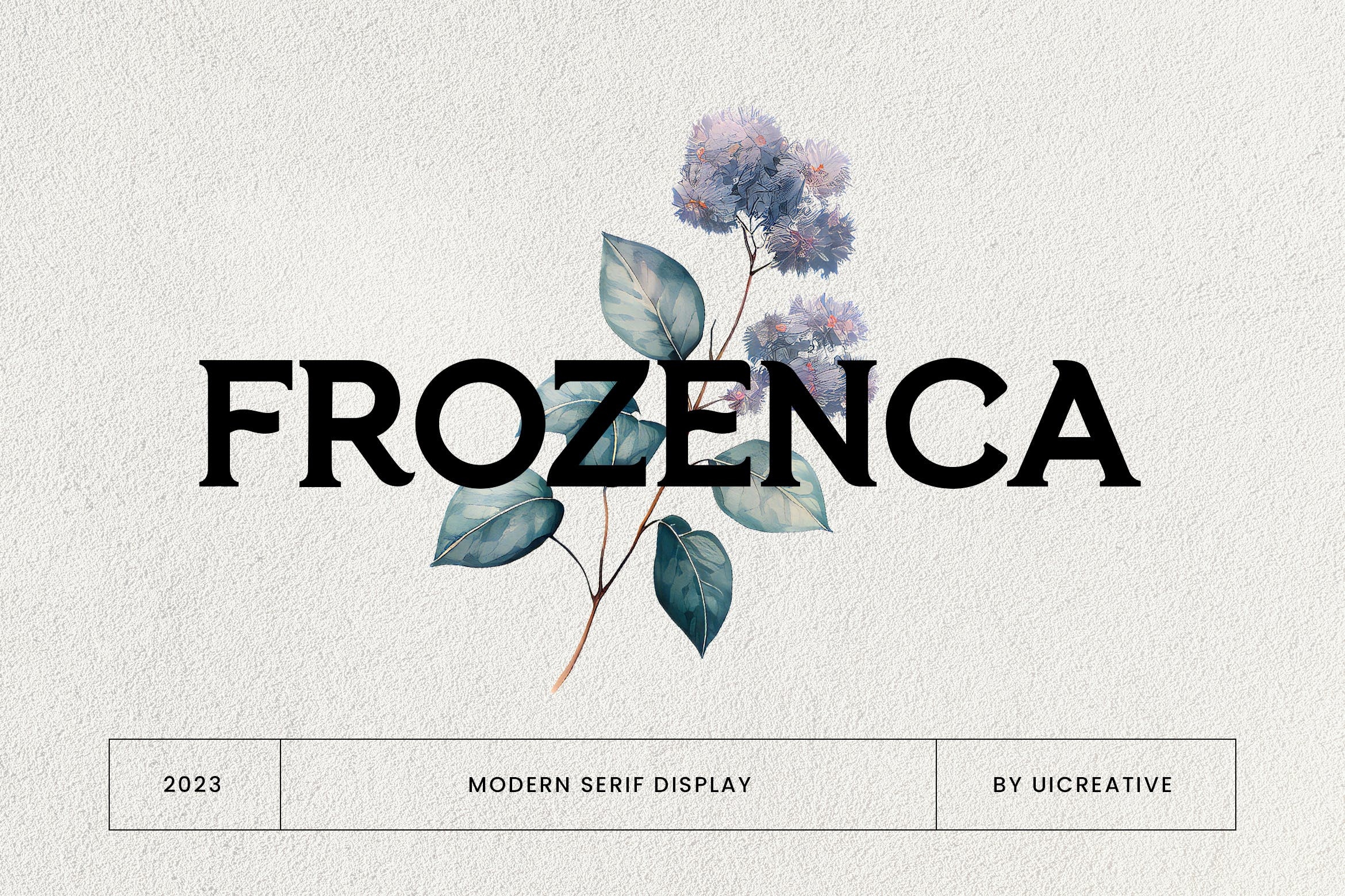 Пример шрифта Frozenca #1