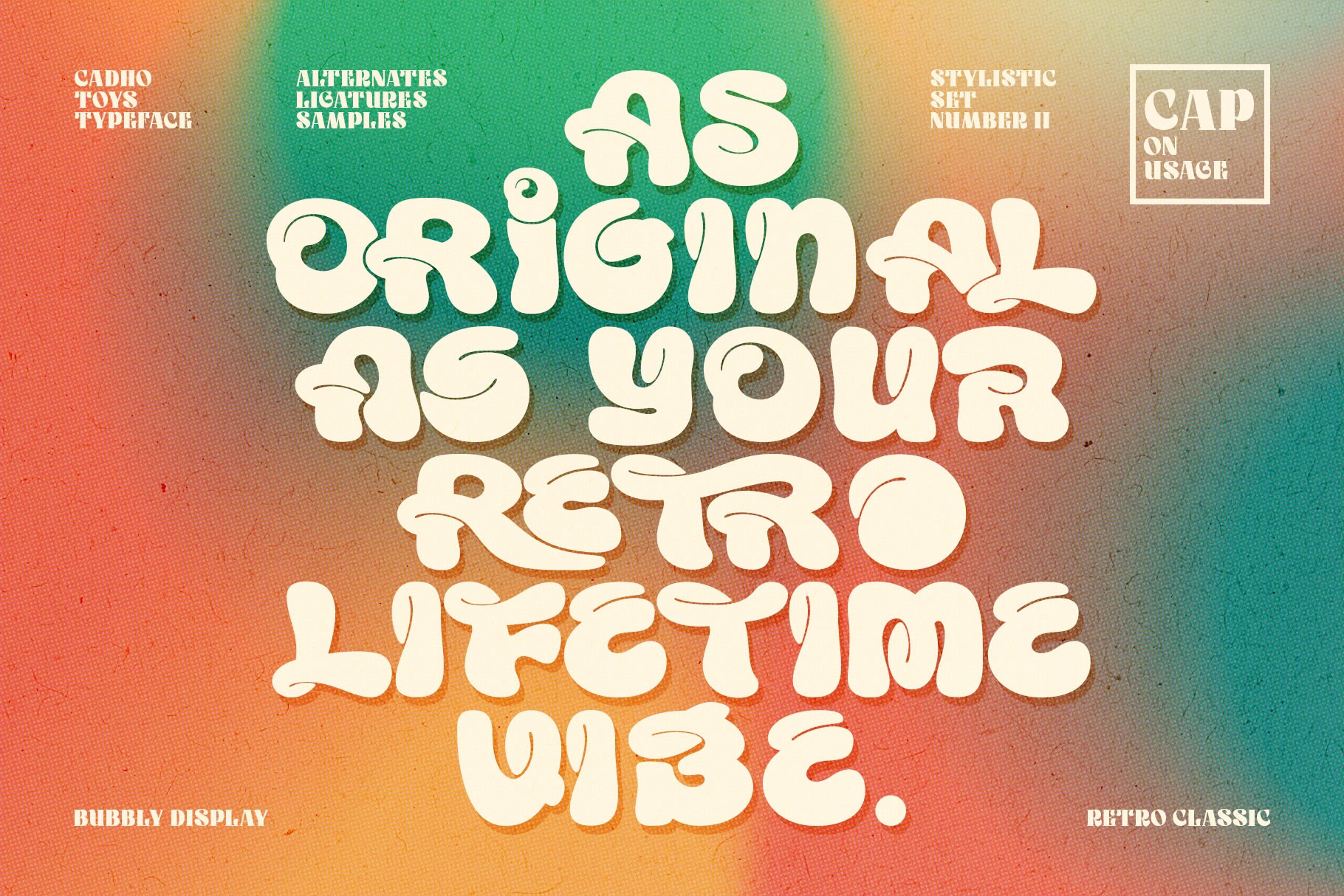 Пример шрифта Cadho Toys #5