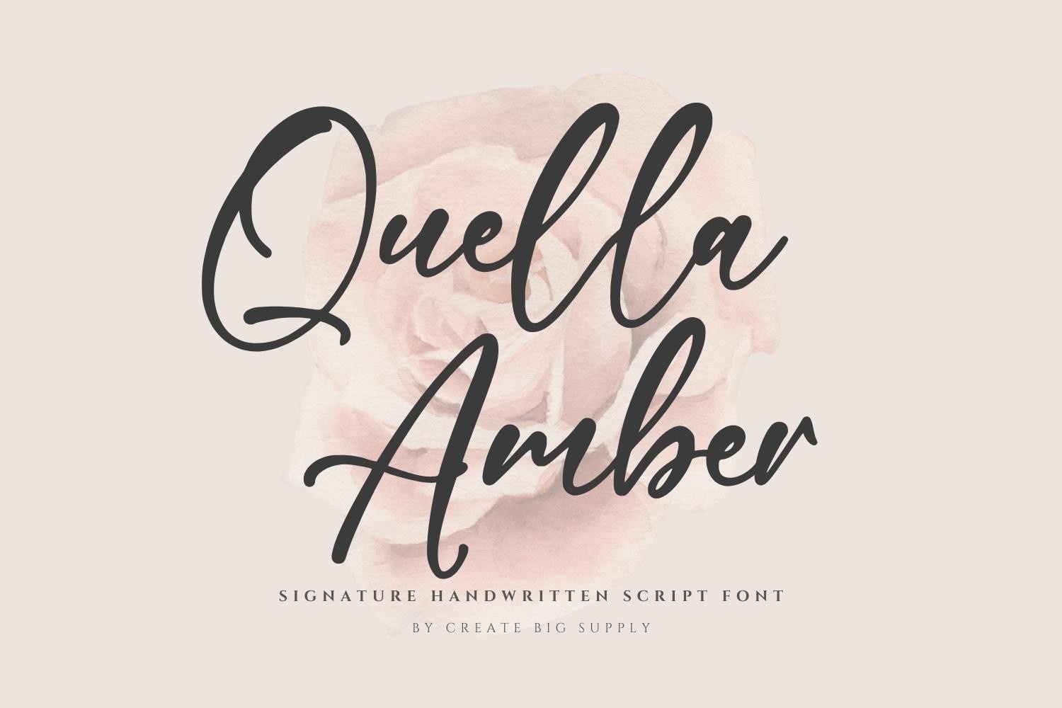 Пример шрифта Quella Amber #1