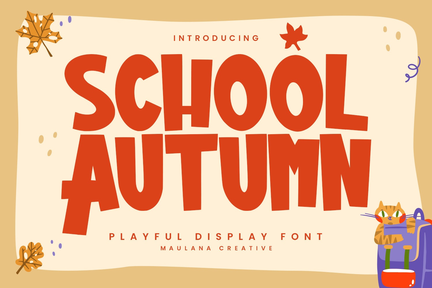 Пример шрифта Autumn School #1