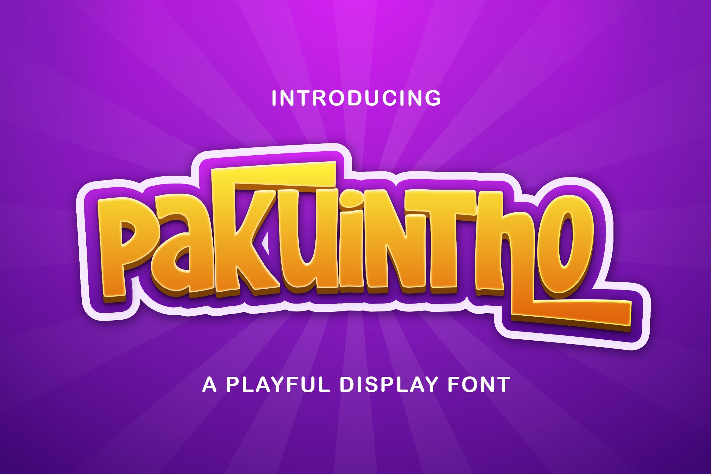 Пример шрифта Pakuintho #1