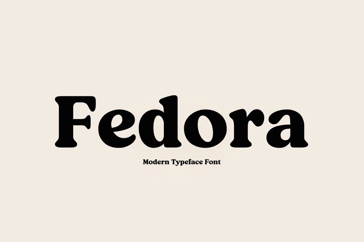 Пример шрифта Fedora #1