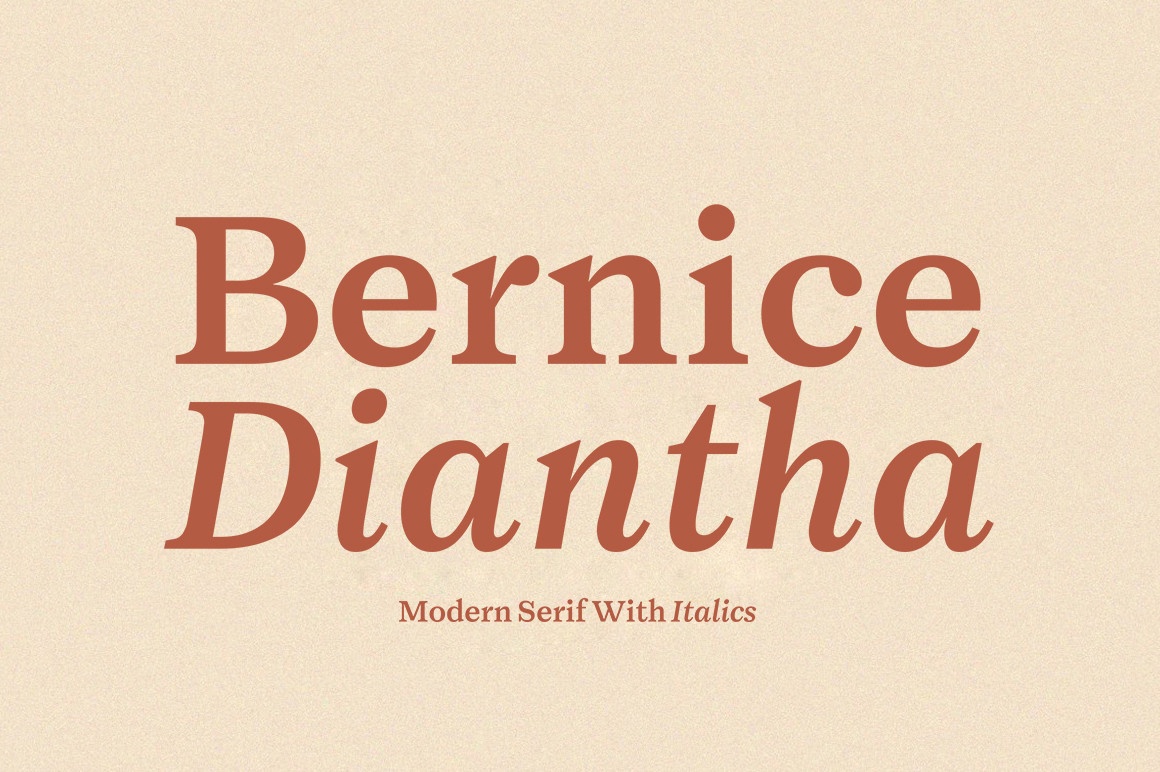 Пример шрифта Bernice Diantha #1